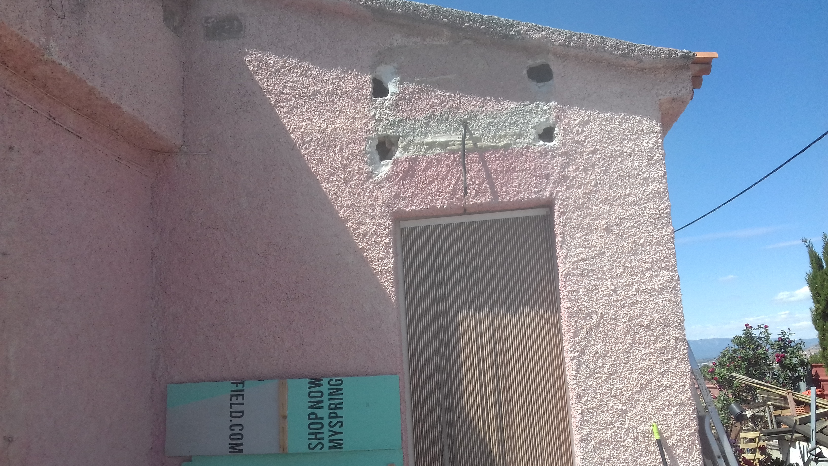 Construcción porche en chalet