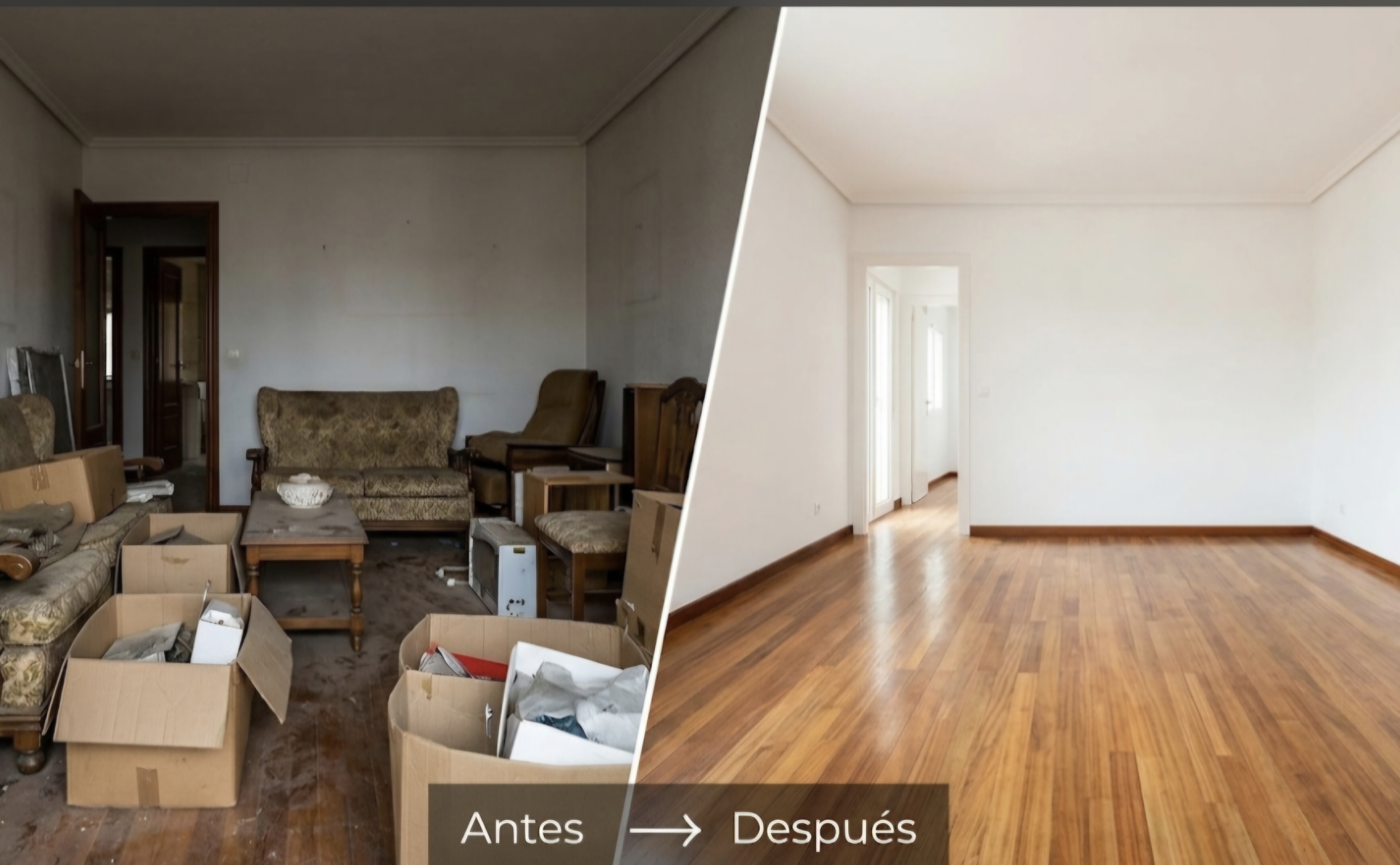 Ejemplo de vaciado+limpieza+pintura