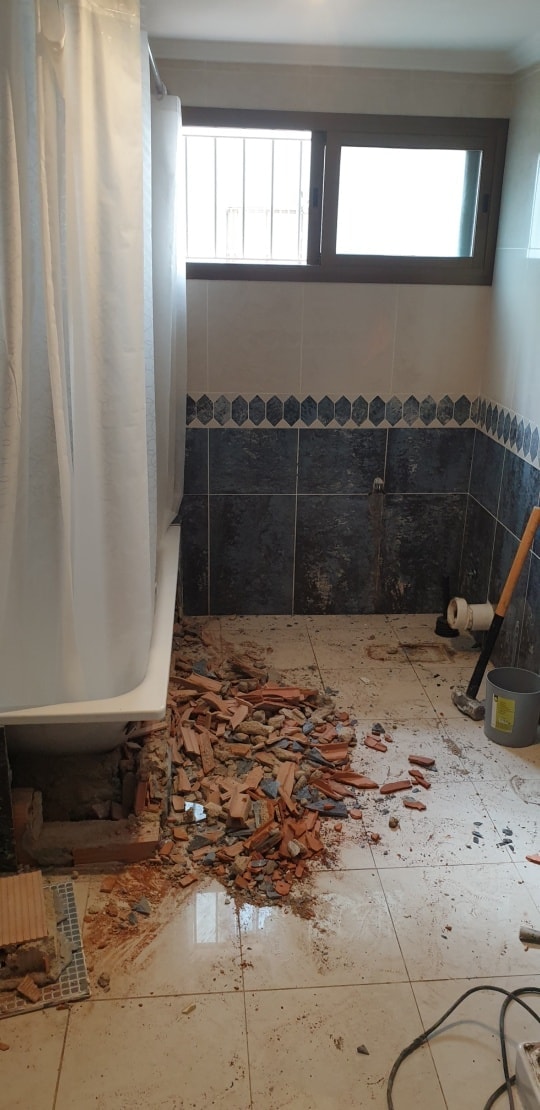 estado derribo baño