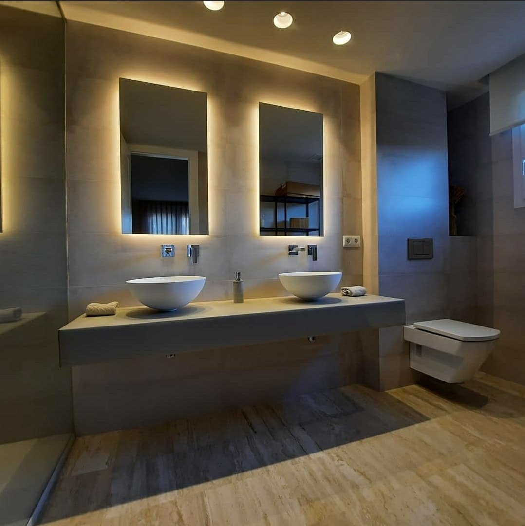vista lateral baño