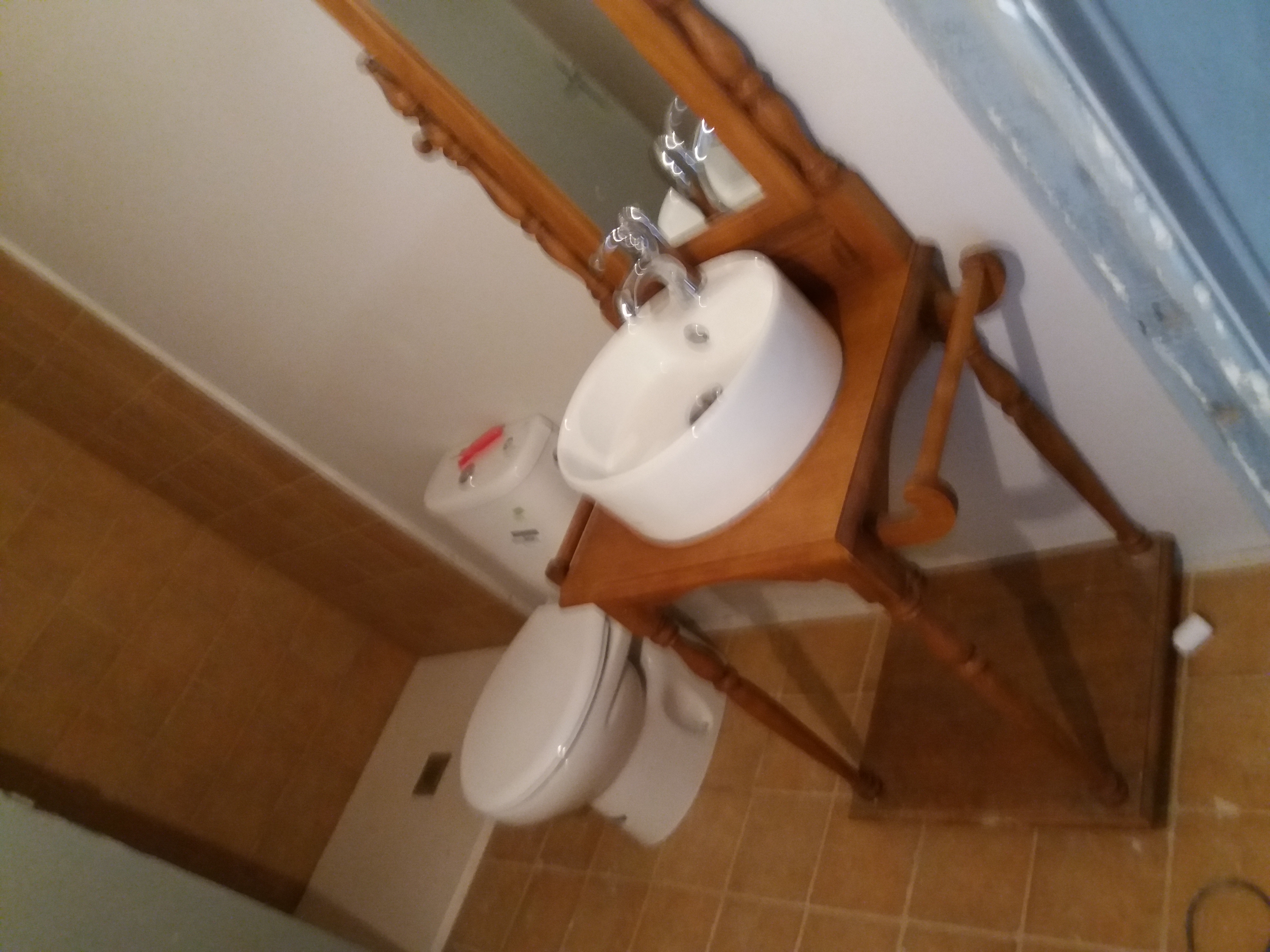 cuarto de bano rostico
