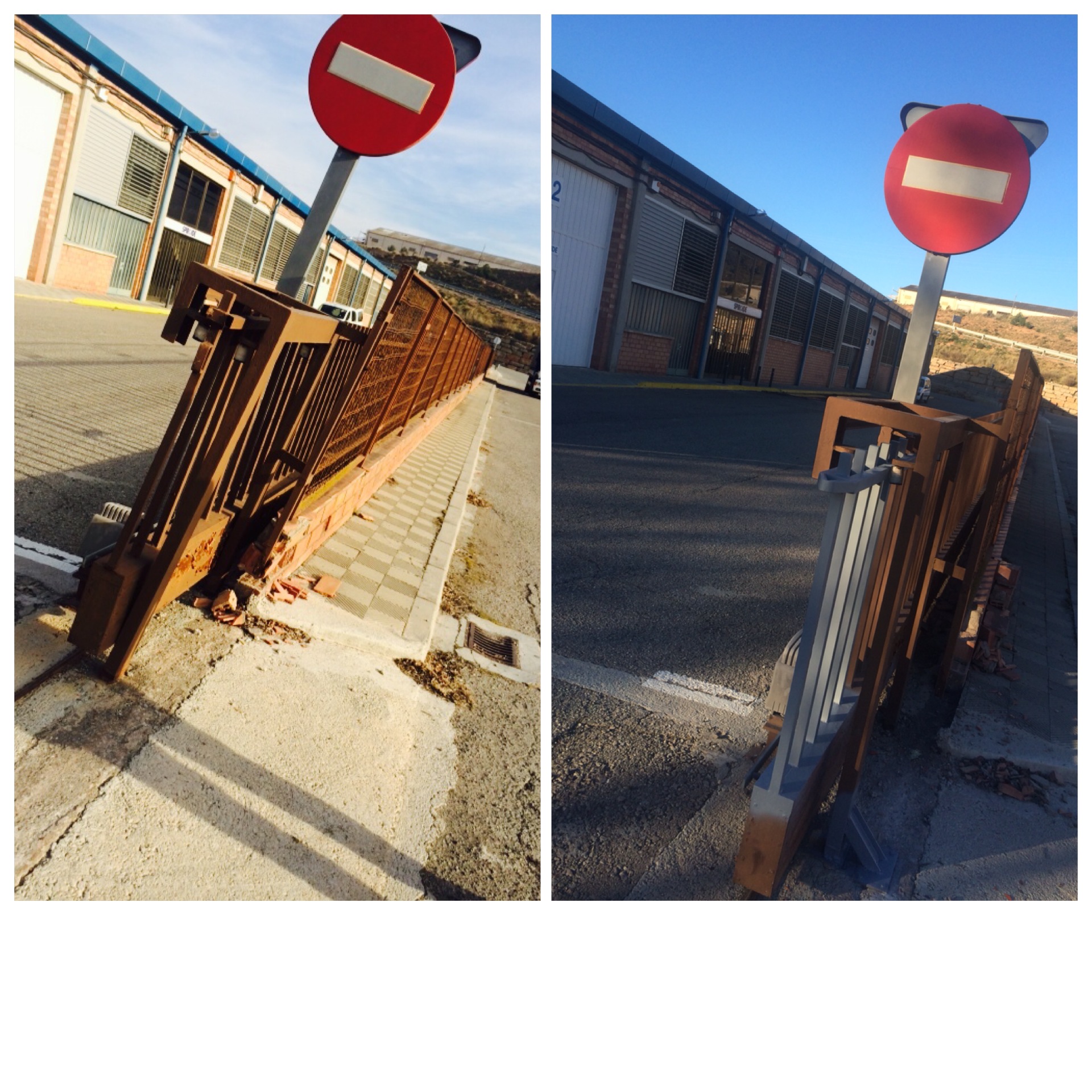 Reparacion y Recolocacion puerta acorredera automatica