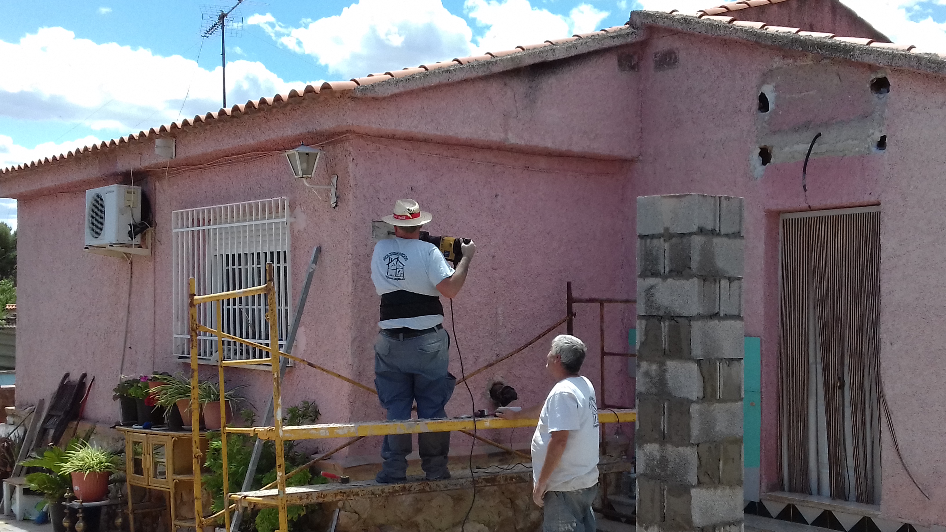 Construcción porche en chalet