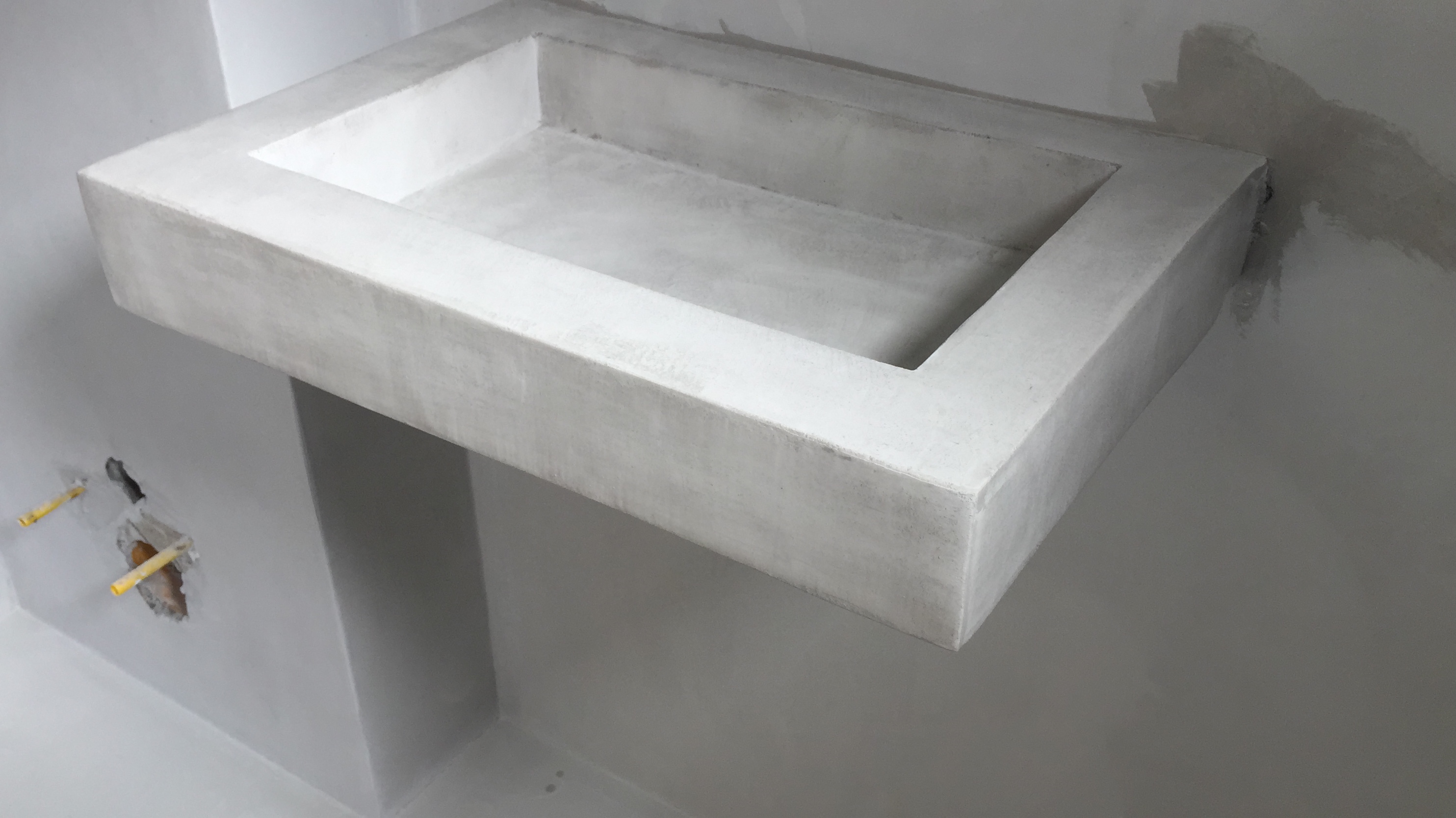 Lavabo microcemento