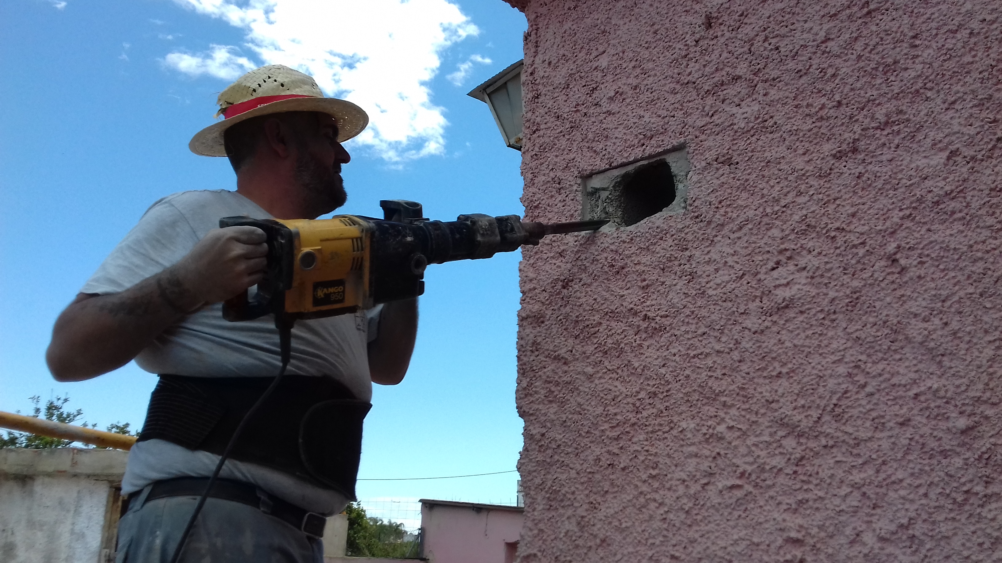 Construcción porche en chalet