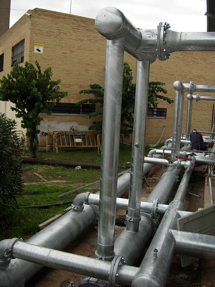 Instalación Tuberías de Refrigeración Hospital de San Carlos. San Fernando (Cádiz)  