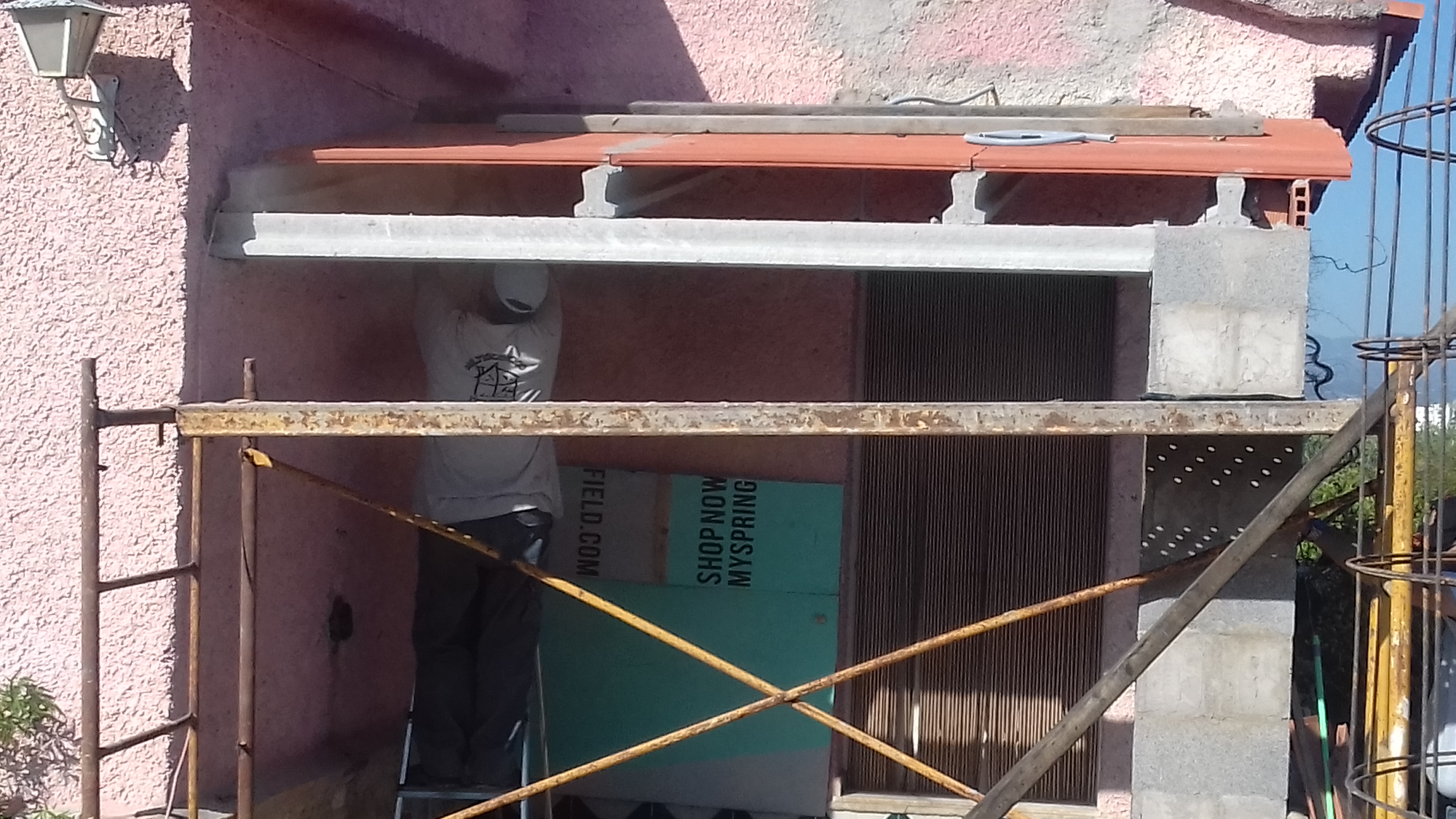 Construcción porche en chalet