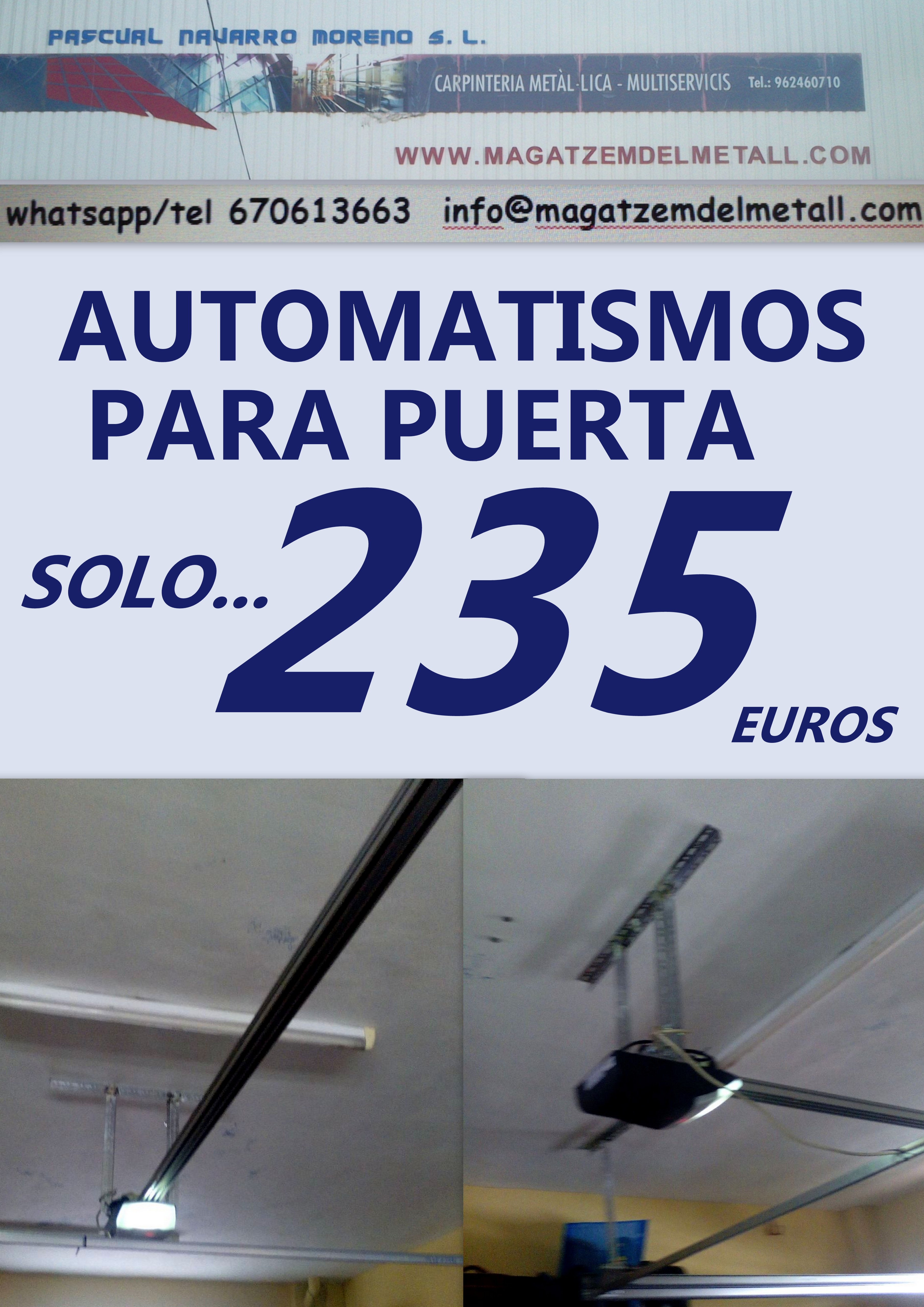 Automatismo para puerta seccional