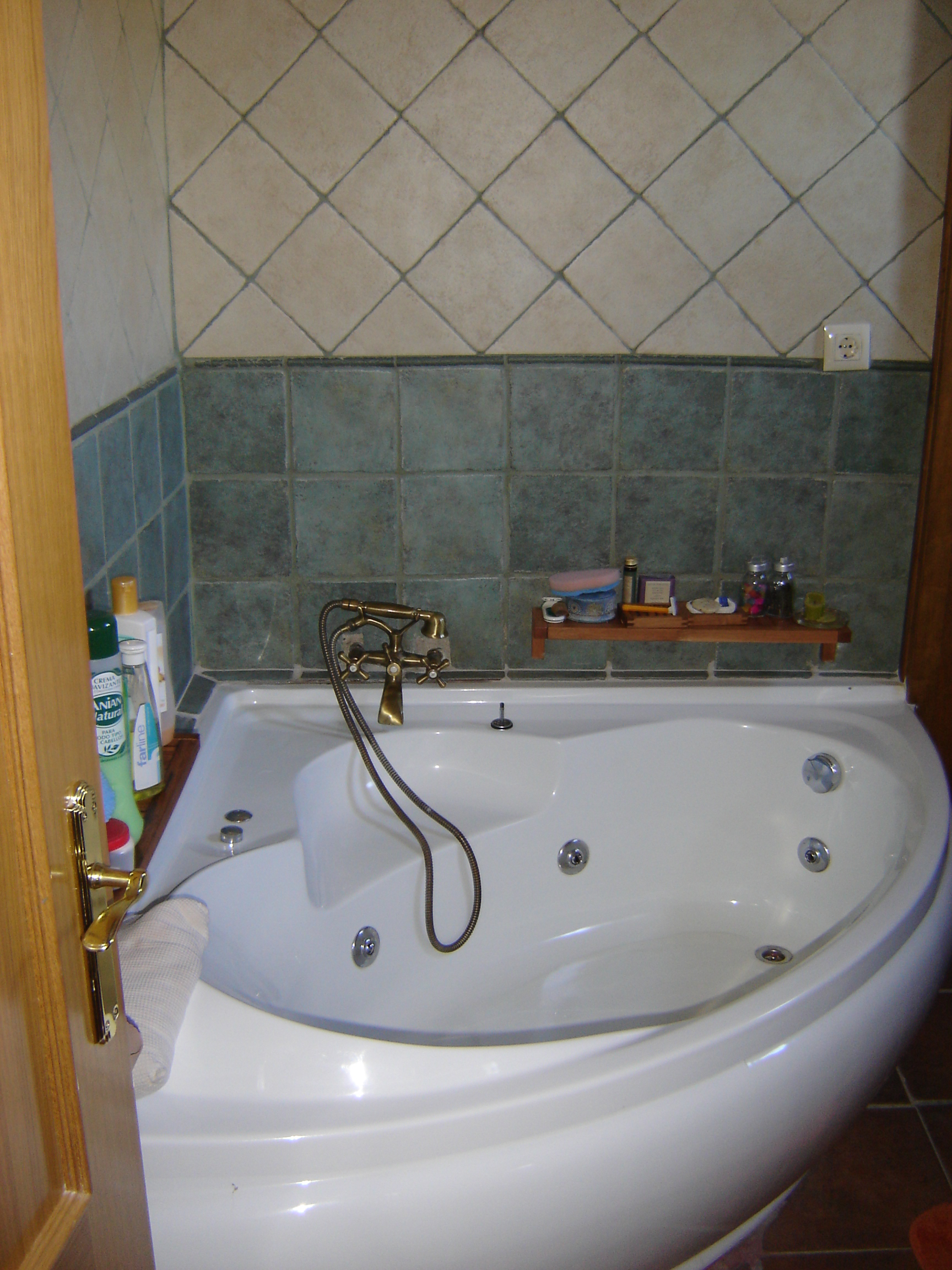 baño rustico
