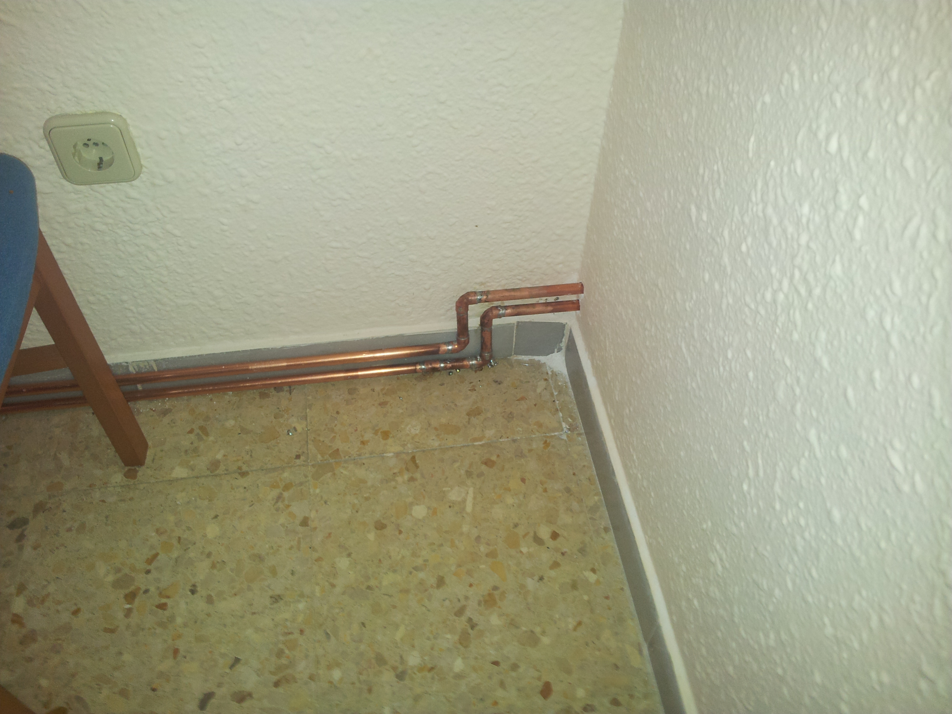 Calefacción monotubo cobre