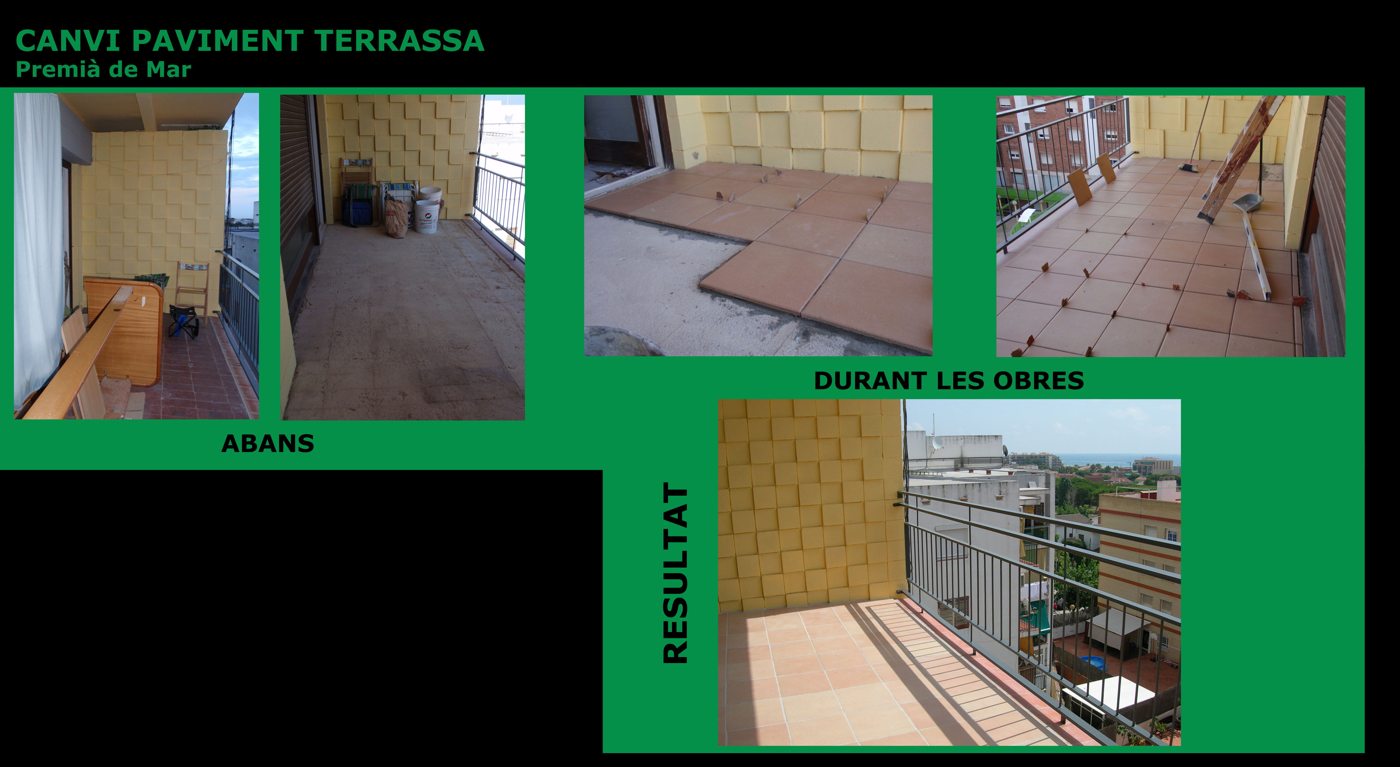Cambio pavimento de terraza