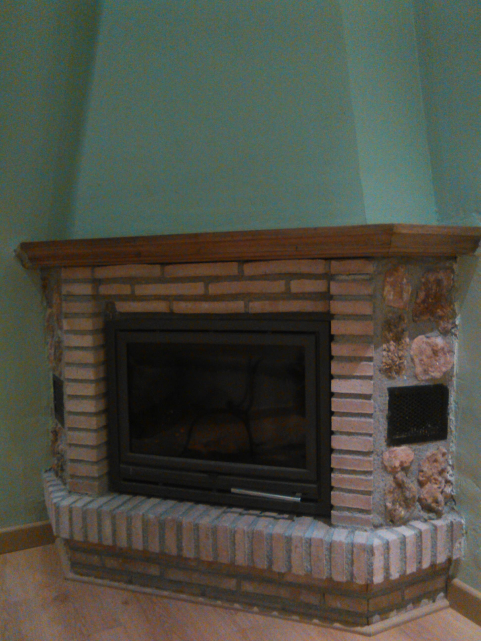 chimenea cerrada