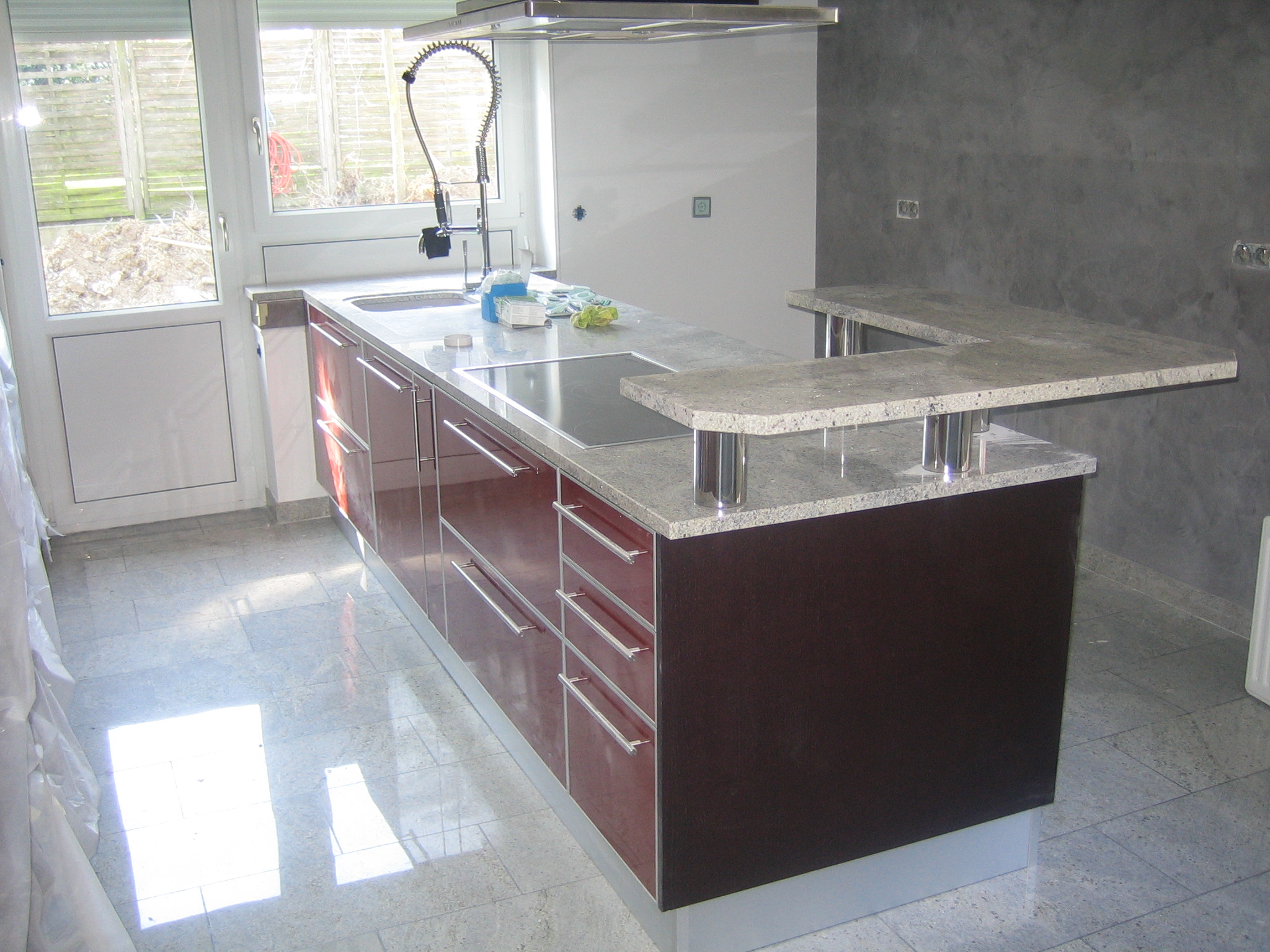 Cocina con isla.