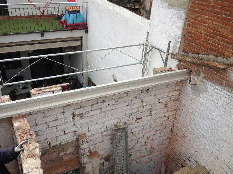 colocación de viga