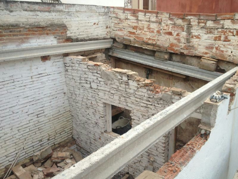 colocación del resto de vigas 