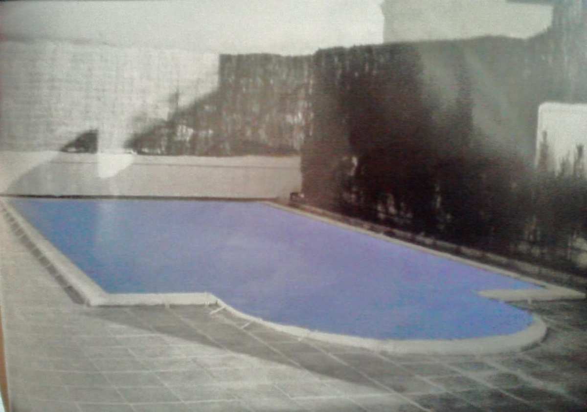 cubierta de piscina pvc bicolor