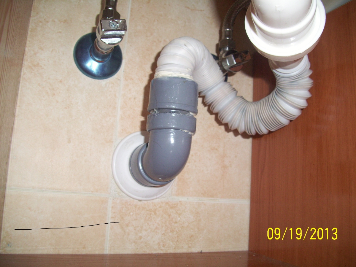 Desague flexible lavabo