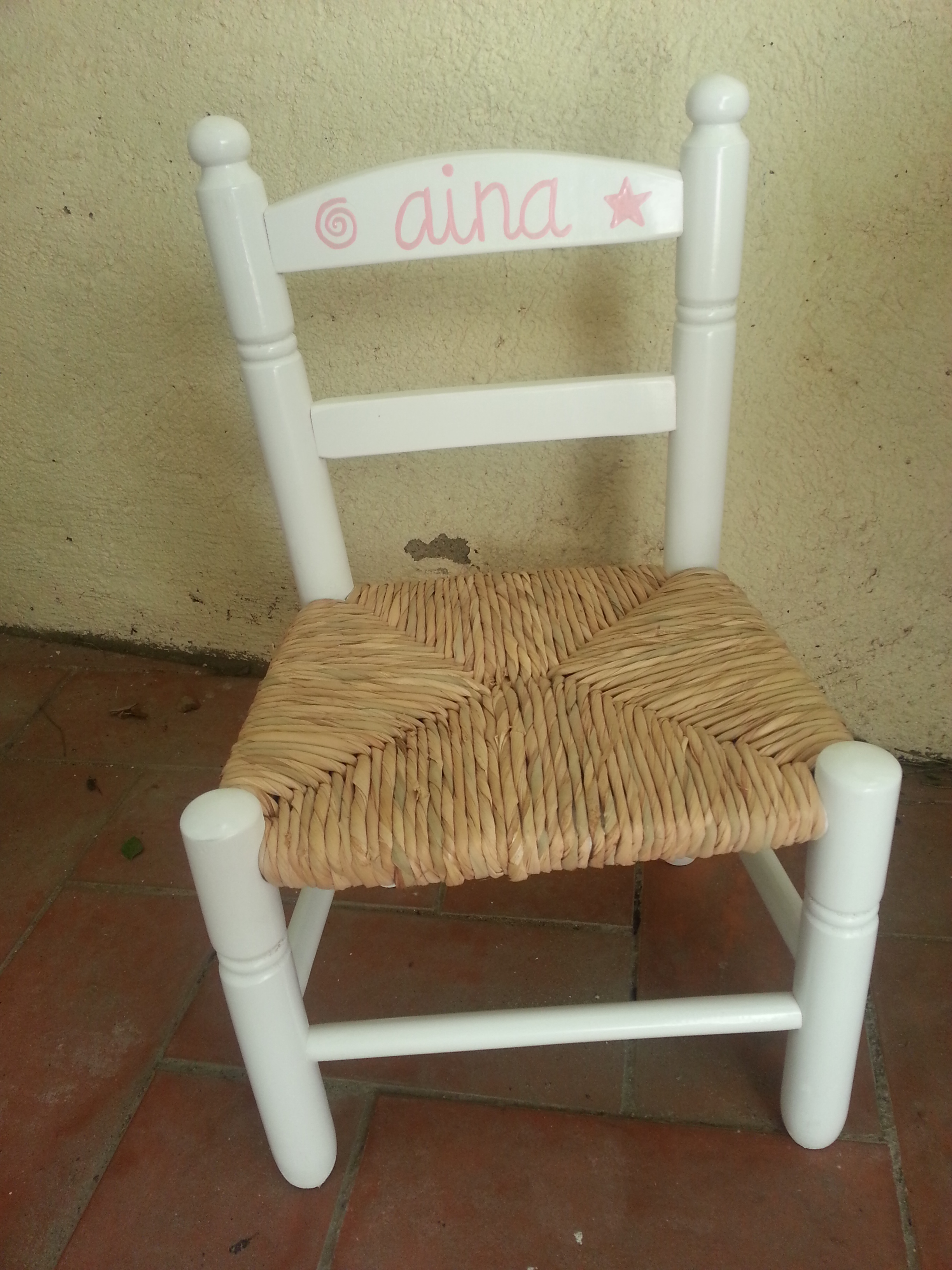 dibujo personalizado para silla infantil