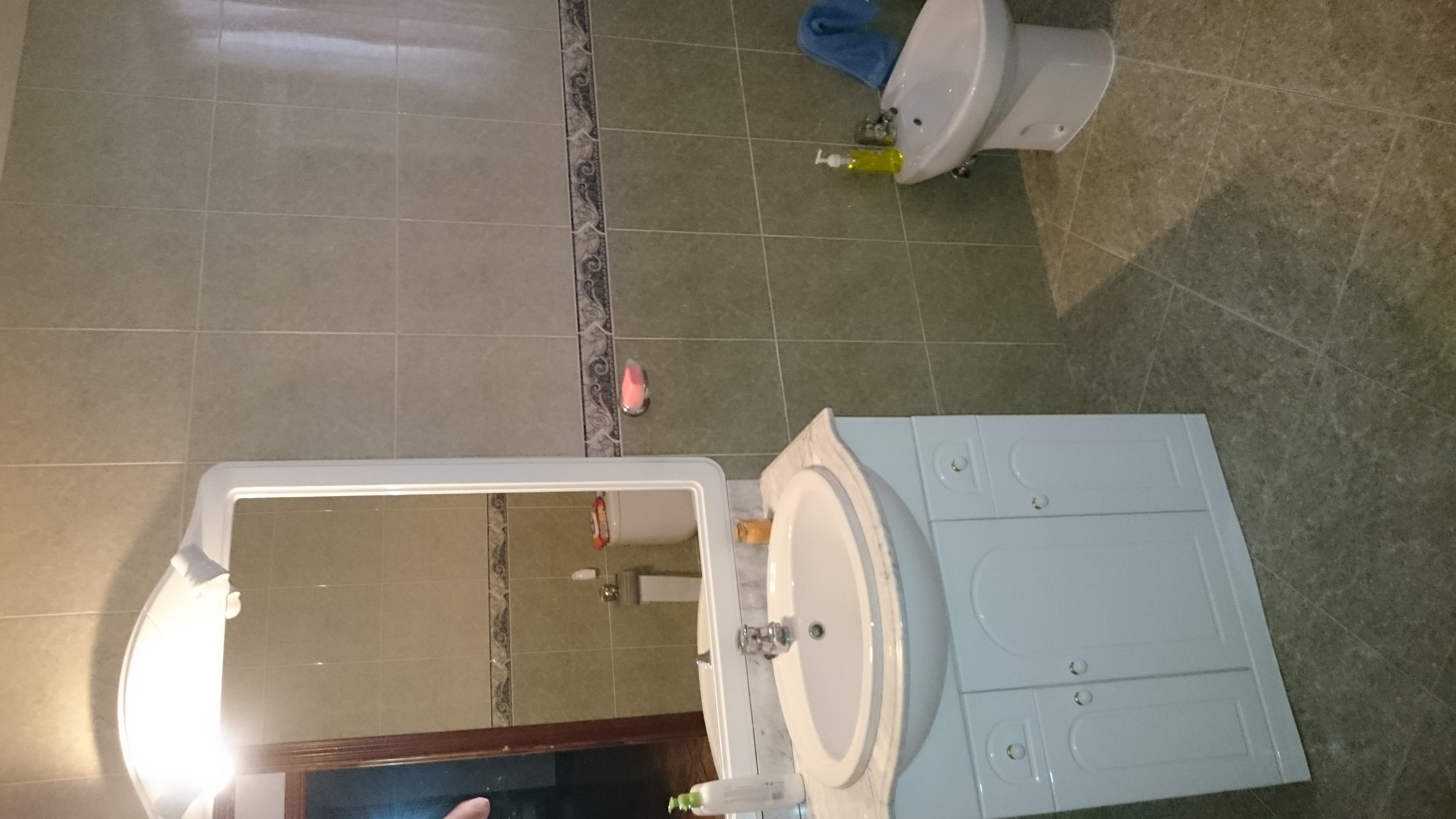 Baño en una casa de campo