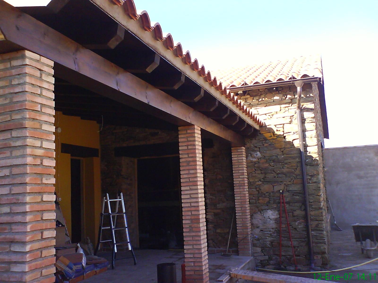 Preparación de porche