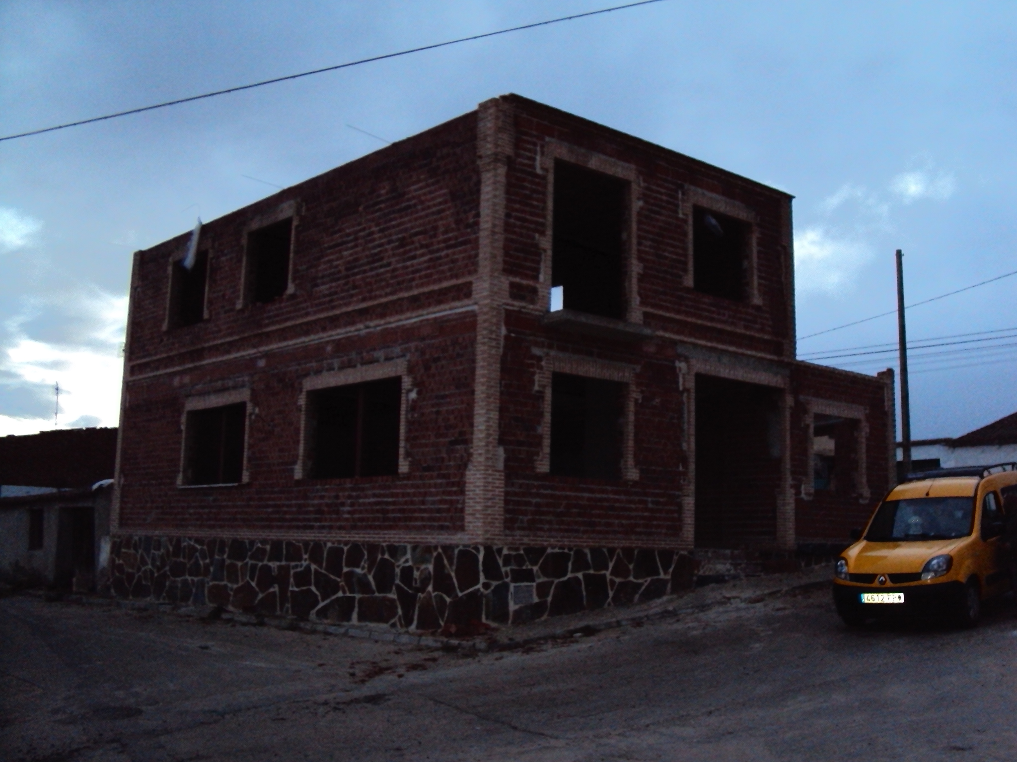 en obra