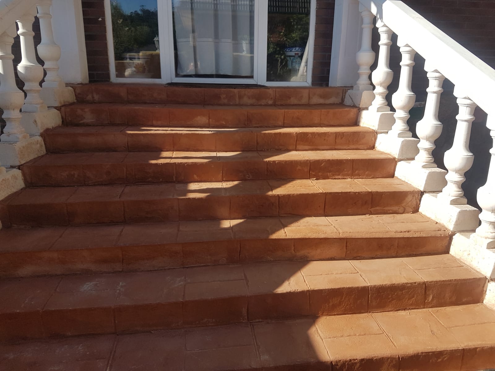 Escalera hormigon impreso