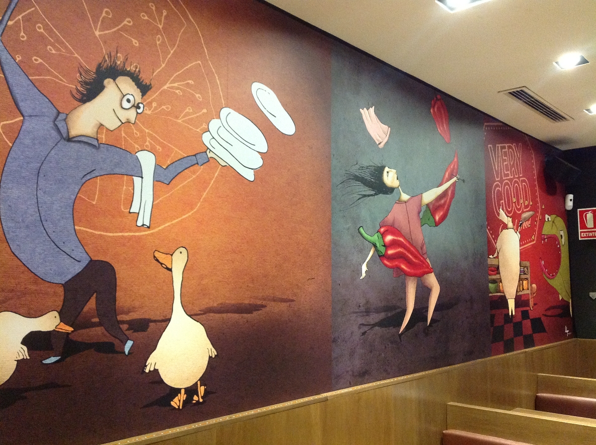 Impresiones en pared