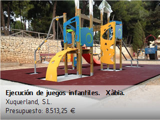 Instalación de juegos infantiles
