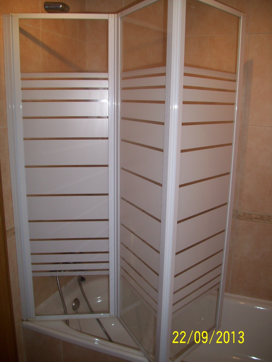 Mampara baño abatible