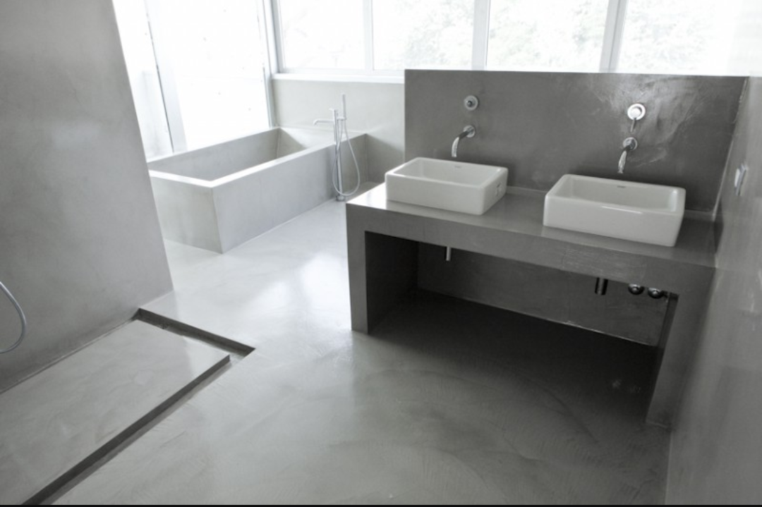 Baño en microcemento