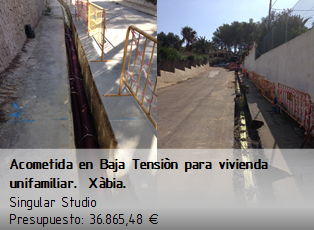 Zanjas para servicios