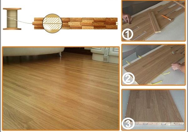 Parquet de madera natural con nuevo sistema de instalación