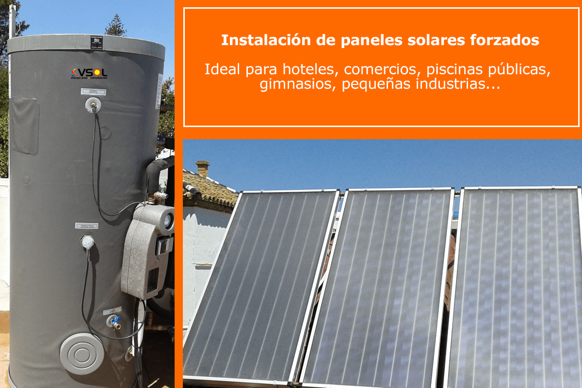 Instalación paneles solares forazados