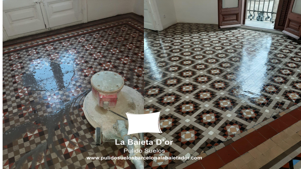 PULIDO DE MOSAICO HIDRAULICO