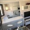 Tabique cristal para separa cocina de salon para apartamento