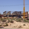 Construcción de vivienda sobre estructura