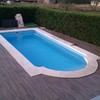Hacer piscina de hormigón con agua salada.