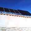 Instalacion de calefaccion hibrida biomasa y solar termica