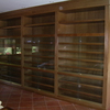 Puertas de madera color roble para armario empotrado de 3m por 2'40 los rieles son metalicos, trabajo en palma de mallorca