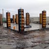 Pilares en hormigon impreso