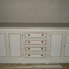 Pintar muebles salón estilo envejecido