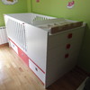Aporte y colocacion de cuna-cama