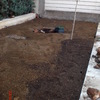 Preparar el terreno para plantar césped en unos 180 metros cuadrados y poner el riego automático
