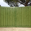 Puerta de aluminio de doble hoja