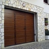 Puertas exteriores correderas motorizadas con portón incorporado