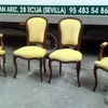 Tapizado de sillas y sillón individual