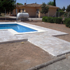Solar alrededor piscina