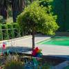 Tarima exterior sintética para jardin