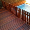 Instalar valla con madera ipe en exterior
