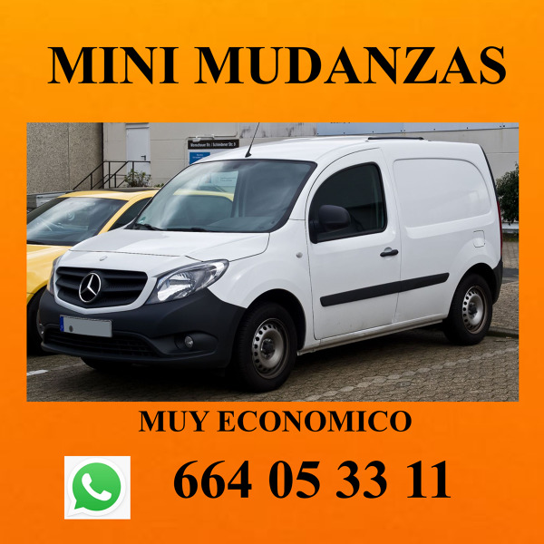 130 eu/día. (5 a 8 horas) Vehículo + chofer que cargar su mudanza.